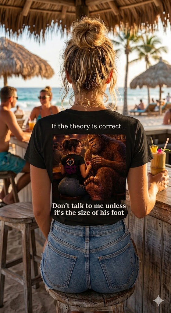 Back of shirt - beach bar lifestyle
